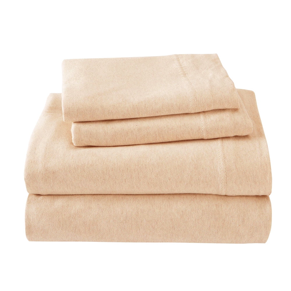 King 4-Piece Sheet Set, Soft tees Luxury Cotton Modal Ultra Soft Jersey Knit Sheet Sets by Royale Linens