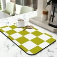 thumbnail image 2 of Cute Checkered Coffee Drying Mat Super Absorbent Diatom Mud, Easy to Clean, Perfect Accessory for Kitchen & Coffee Bar, Coffee Mat Retro Aesthetic, 195x12in, 2 of 7