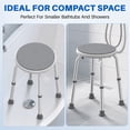 thumbnail image 4 of KEKOY Adjustable Shower Stool, FSA/HSA Eligible Bath Stools for Inside Shower Anti-Slip Round Plastic Upgraded Bathroom Seats,Tool-Free Bath Chairs for Seniors, 4 of 10