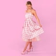 thumbnail image 3 of A Leading Role x Mattel Barbie Pink Gingham Premium Adult Dress Up - Barbie The Movie, 3 of 6