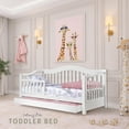 Dream on Me Toddler Day Bed with Storage, White