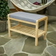thumbnail image 2 of Eccostyle Bamboo Padded Bench in Natural, 2 of 6