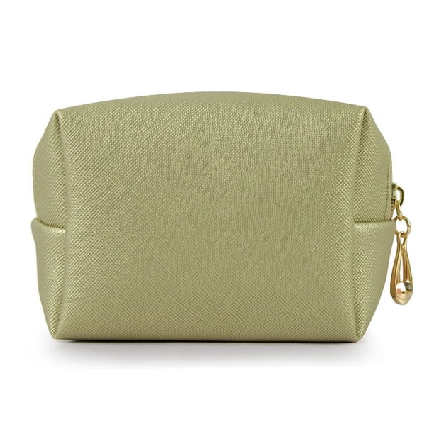 Bolsa de cosméticos para mujer, de poliuretano, portátil, cuadrada, impermeable, bonita bolsa de viaje para guardar artículos de aseo