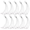 thumbnail image 1 of 10pcs Practical Wire Rope Hook Durable Hanging Kit Rope LED Light Hanger Rope for Plant Grow Light (1mm Thick 300mm Long), 1 of 6