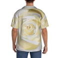 thumbnail image 5 of Haiem White Rose Men's Casual Shirts Short Sleeve Button Down Shirts Fashion Textured Summer Beach Shirt-X-Large, 5 of 7