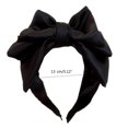 thumbnail image 3 of Black Oversized Headbands for Woman Anti-Slip Headbands with Bowknot Shape Headband for Girls Washing Face Sports, 3 of 4