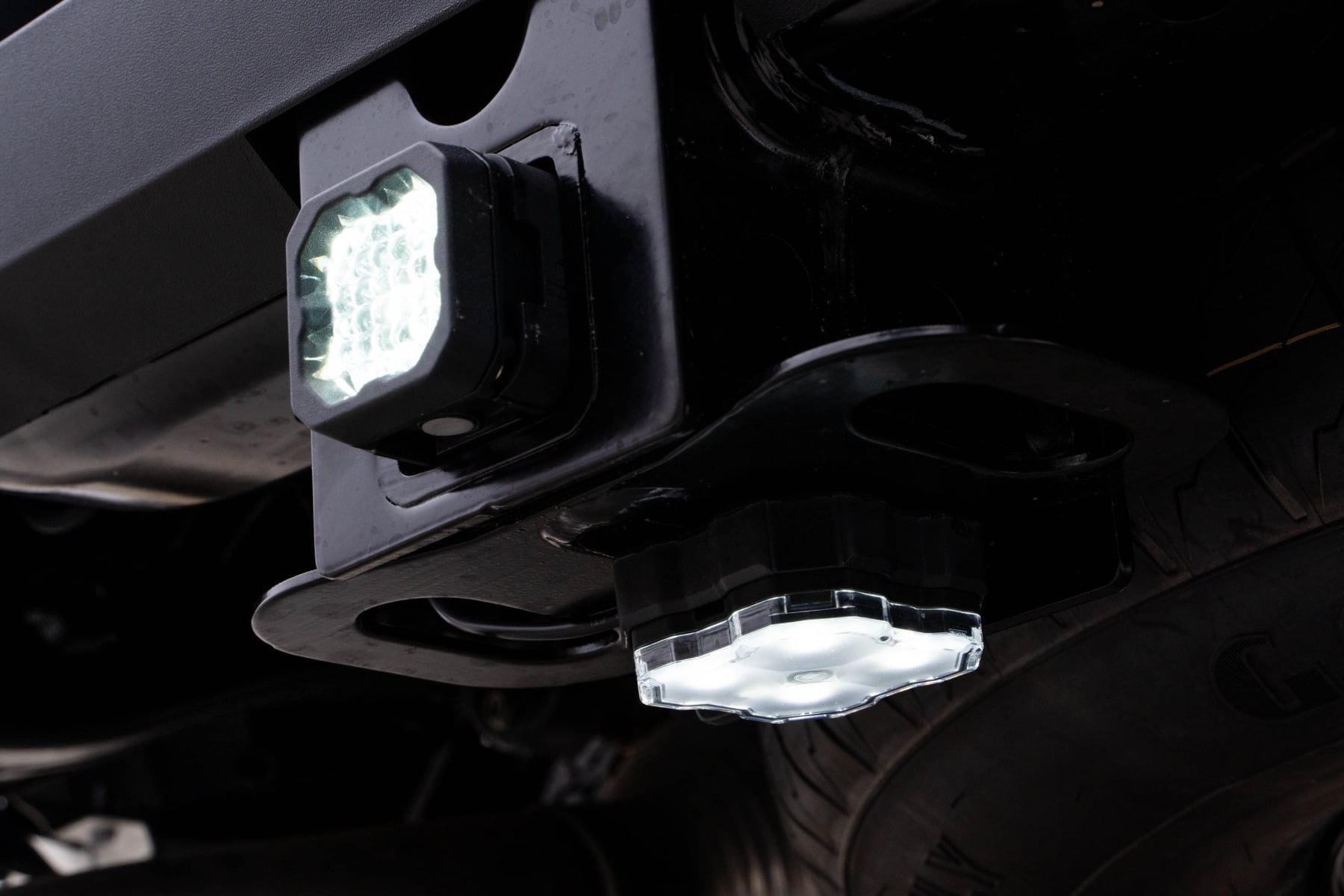 Stage Series LED Rock Light Kit compatible with Toyota Tacoma 2024, White Diffused without Magnet Mounts