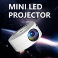 thumbnail image 5 of YT200 Mini Proyector LED Reproductor Multimedia DoméStico Audio Proyectores PortáTiles VíDeo USB ProyeccióN con Cable Misma Pantalla Espejo, 5 of 5