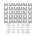 thumbnail image 1 of 30 piezas de placa de reparación de bisagras de gabinete Kit de placa de reparación de bisagras de gabinete de acero inoxidable resistente y preciso para cocina, 1 of 10
