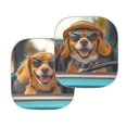 thumbnail image 2 of Binienty Funny Dog 2 PCS Windshield Sun Shade for Truck SUV Car Foldable Automotive Front Window Sunshade Protector Window Shades Cover Sun Visor Shield Fit Most Car, 2 of 6