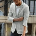 thumbnail image 4 of SPRING PARK Men Slim Fit Jackets Coat Cotton Line Spring Autumn Casual Pockets Long Sleeve Solid Man Jacket Coats M-3XL, 4 of 6