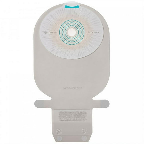 SenSura Mio Filtered Ostomy Pouch, One-Piece System, 11 Inch Length, Maxi, 3/8 to 2-1/8 Inch Stoma, Drainable, Flat, Trim to Fit, Opaque, 10 Count