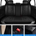 thumbnail image 5 of Car Seat Cover Fit for Ford Bronco Sport 2021-2025, 5 Seat Breathable Leatherette Seat Protectors for EcoSport Edge Fiesta C-Max Energi Black, 5 of 11