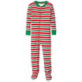 thumbnail image 1 of Pyjama à Pieds Zippés pour Petits Garçons, Rayures, 4T, 1 of 1