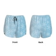 thumbnail image 3 of Balery Snowflake Snowing Pantalones cortos deportivos para mujer con forro y dos bolsillos, elásticos, para entrenamiento, gimnasio, yoga-X-Large, 3 of 7