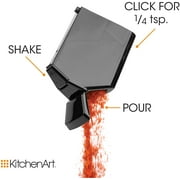 KitchenArt Select-A-Spice Auto-Measure Carousel, Black, 8.75 x 8.75 x 6
