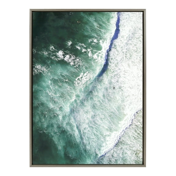 Kate and Laurel Ocean Framed Painting, 28 in x 38 in