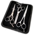 thumbnail image 4 of Professional Barber Hairdressing Scissors Set 7" SHEARS 6" BARBER SHEARS TIJERAS, 4 of 4