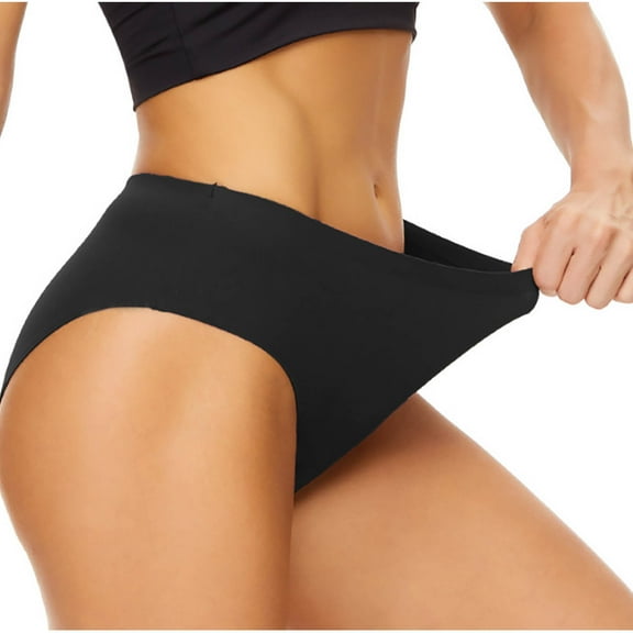 SEMPAI Fashion Women Solid Color High Waist Periods Bikini Bottoms Menstruation Swimsuit Periods Briefs Up to 65% off