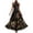 C1-Black29, variant on Floral Print Maxi Dress For Women Halter Neck Sleeveless Empire Waist Flowy Chiffon Bridesmaid Sundress