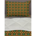 thumbnail image 3 of Kente Pattern Comforter & Sham Bedding Set, Exotic Vertical Borders from Angola Nigeria Cultures Print, 3 pcs Duvet Set Microfiber Filling Quilt, 5 Sizes, Multicolor, by Ambesonne, 3 of 4
