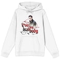 thumbnail image 3 of Vampire Diaries TV Series Stefan Salvatore Over My Dead Body Men's White Hoodie-Small, 3 of 5
