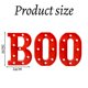 thumbnail image 4 of Decoraciones de Halloween para interiores: 4 letras LED iluminadas, letreros de marquesina con la frase Boo y Ghost para decoración de pared de cocina y sala de Halloween, letras de marquesina de, 4 of 5