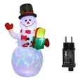 thumbnail image 1 of Christmas Inflatable Snowmans with LED Light Decoration EU Plug, 1 of 5