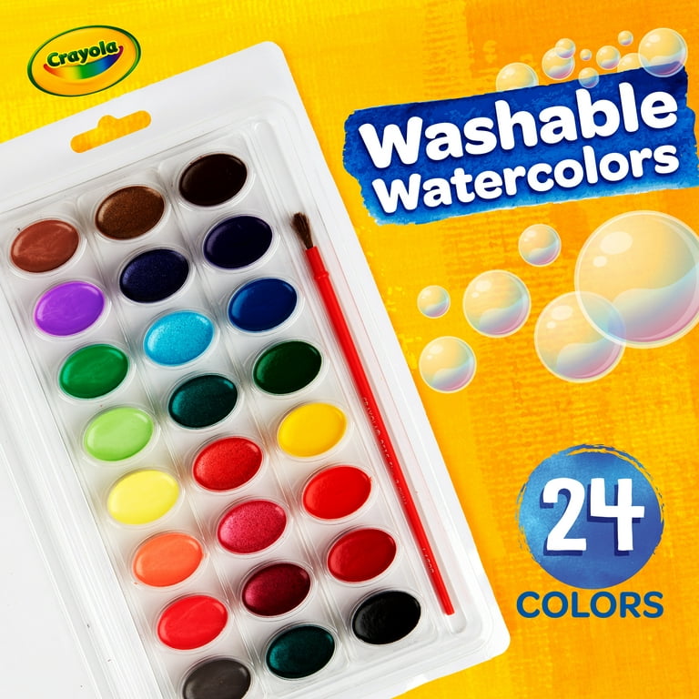 Crayola Washable Watercolor 24 Color Paint Set, 1 ct - Fry's Food Stores