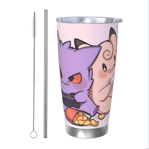 Gengar Insulated Tumbler Stainless Steel Coffee Mug Vacuum Double Wall Thermal Travel Cup 20 oz