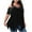 Black, variant on Aboser Sparkly Sequin Shirts Women Plus Size Party Tops Elegant Cold Shoulder T Shirt Flowy Scoop Neck Blouses for Ladies Night Out Evening Party Shirts Trendy Shimmer Glitter Blouse Tops