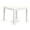 Linen White, variant on CARTESIAN Gothic Square Dining Table, Solid Rubberwood, Mahogany Finish, 36x36x30 Inch, Modern Farmhouse Style, Compact for Small Spaces