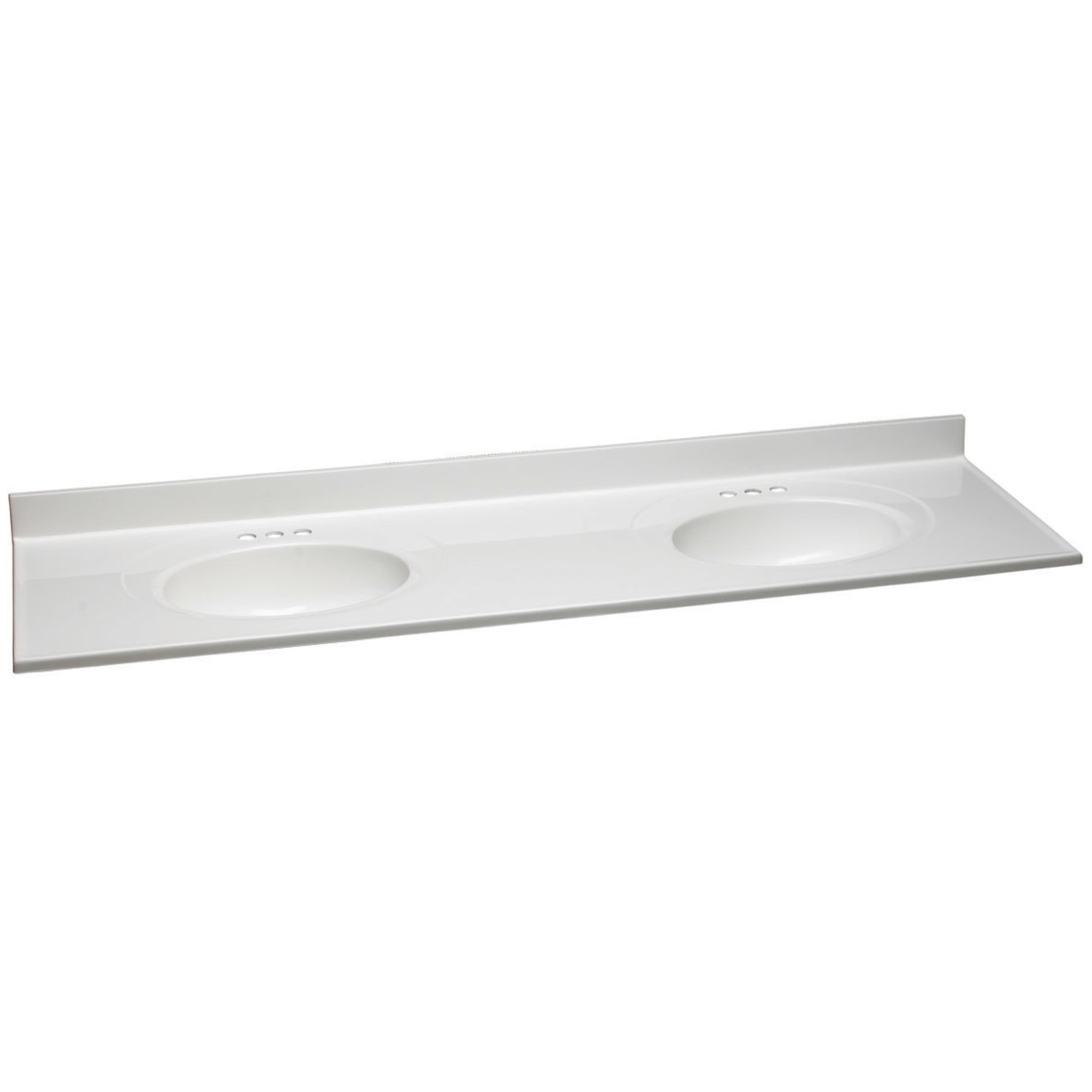 Design House 553321 Double Bowl Cultured Marble Vanity Top 73