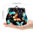 thumbnail image 2 of Elegant Microfiber Coin Purse with Zinc Alloy Jaws, Compact 4.3x4.7 in Size for Men and Women - for Coins and Small Essentials, 2 of 7
