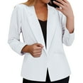 thumbnail image 4 of Yigetop Womens Blazers for Work Casual, Ladies' Spring/Autumn Casual Jacket Casual Blazers for Women White1 2XL, 4 of 6