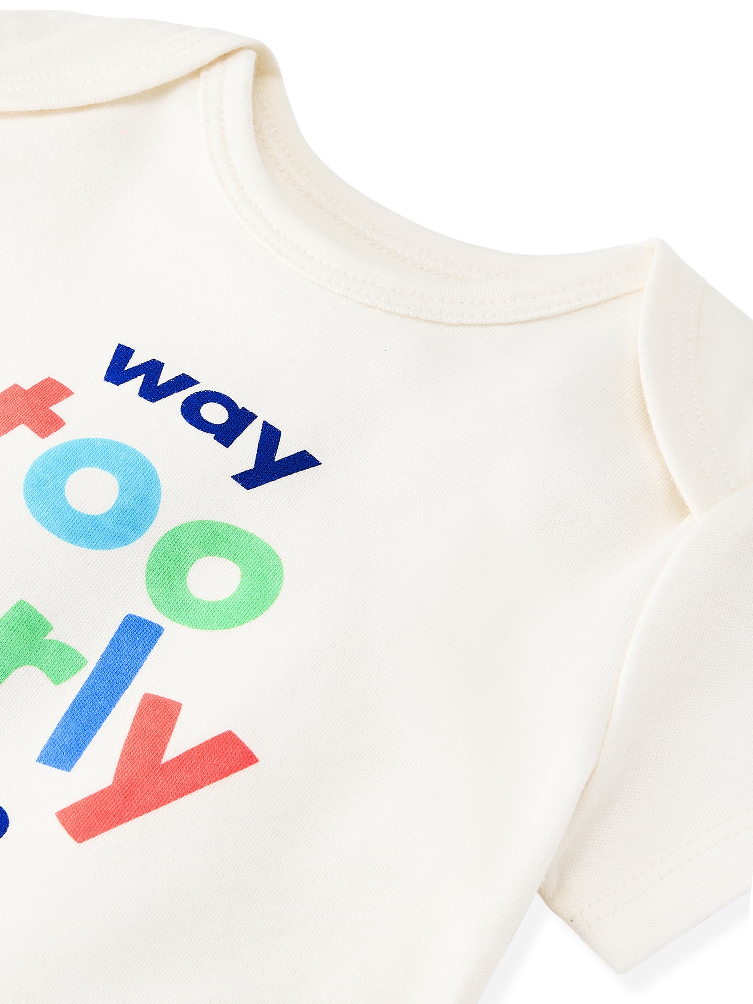 Garanimals Newborn & Baby Boy Cotton Lap-Shoulder Short-Sleeve Bodysuit, Sizes 0–24M