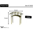 thumbnail image 4 of G & F Metal Products Fairy Garden Miniature Mini Bridge 10030, Minigarden, Rustic, 4 of 6