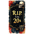 thumbnail image 7 of LUUFILx Funky Skull Themed Banner with Coffin Design RIP To My 20s Party Decorations Backdrop Background for Milestone Parties Photo Booths Birthday Celebrations and Themed Gatherings, 7 of 7