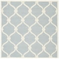 thumbnail image 2 of SAFAVIEH Cambridge Raleigh Geometric Wool Area Rug, Blue/Ivory, 8' x 8' Square, 2 of 9