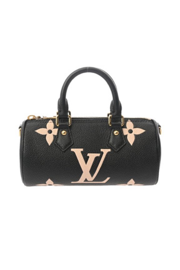 Pre-Owned LOUIS VUITTON Louis Vuitton Monogram Empreinte Papillon BB 2WAY Black Beige M45980...