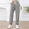 thumbnail image 5 of Women's Fuzzy Fleece Jogger Sweatpants Comfy Stretch High Waisted Workout Yoga Track Pants Casual Loose Drawstring Lounge Pajamas Trousers, 5 of 7