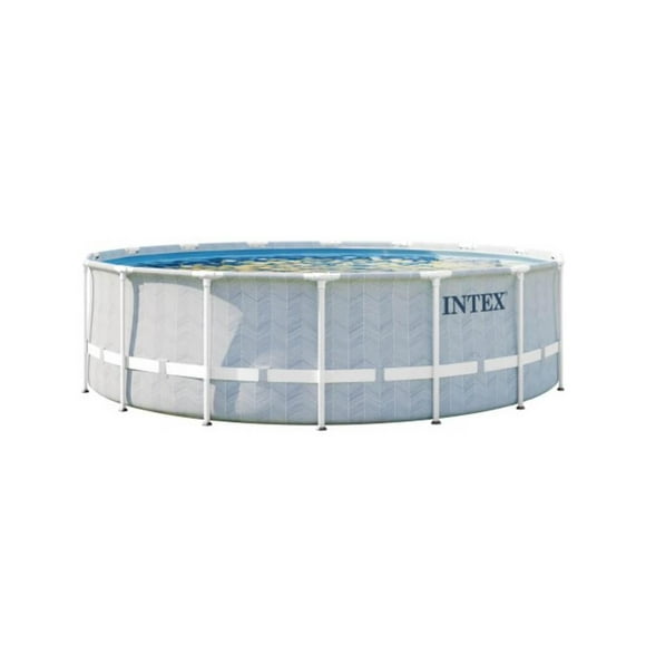 Intex 16Ft X 48In Chevron Prism Frame Premium Pool Set, Age: 6+