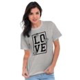 thumbnail image 5 of Love Pretty Floral Romantic Gym Yoga Women's Graphic T Shirt Tees Brisco Brands S, 5 of 5