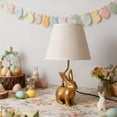 thumbnail image 4 of SIYTUAU Plug In Gold Rabbit Table Lamp For Nursery Bedroom And Spring Decoration Desk Lamp With Bunny Design For Kids Room And Home Decor Plastic Material, 4 of 8