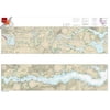 NOAA Chart 12237: Rappahannock River Corrotoman River to Fredericksburg 25 X 36 (Small Format Waterproof)