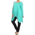 thumbnail image 3 of Women's Trendy Style Plus Size Long Sleeves Solid Tunic Top, 3 of 4