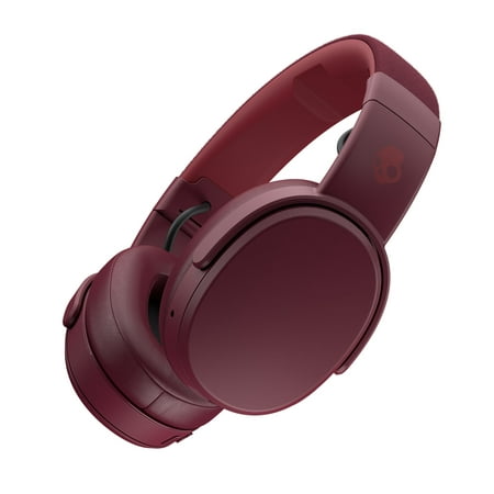 Skullcandy Crusher Bluetooth Wireless over-ear Headphones with Microphone in Deep Red