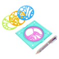 thumbnail image 3 of LYUMO Children Plastic Geometric Ruler Template Spiral Drawing Tool Art Toy Kids Stationery Supply, Spiral Drawing Ruler, Kids Drawing Toy, 3 of 8