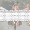 thumbnail image 2 of Halloween Dresses for Women, Long Sleeve V-Neck Halloween Midi Dress Graphic Printed A-Line Fancy Dress Witch Costume Outfit for Party Carnival, 2 of 6