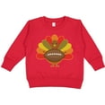 thumbnail image 2 of Inktastic Thanksgiving Day Turkey Football Fan Toddler Sweatshirt, 2 of 4